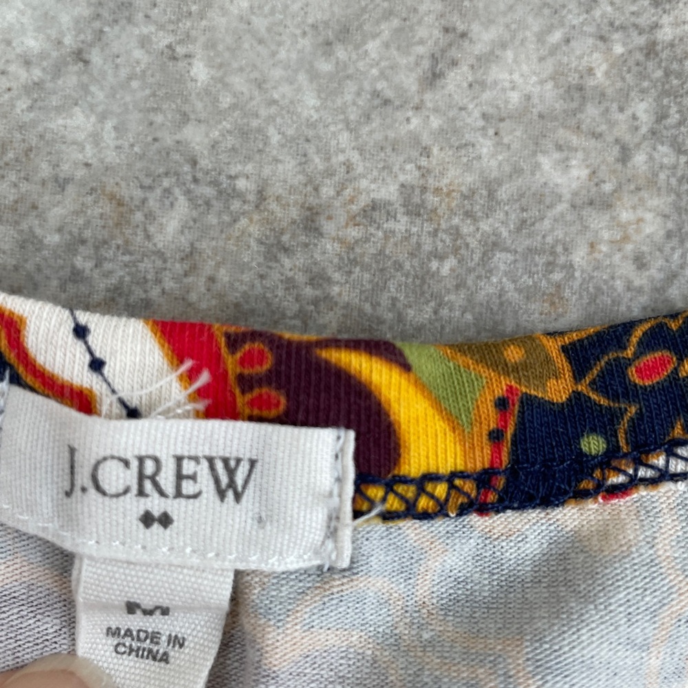 J. Crew Multicolor Patterned Garment - image 2